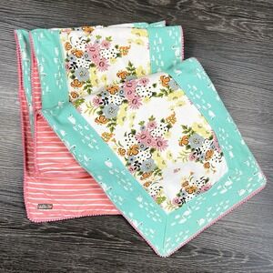 Matilda Jane Feathered Friends Table Runner Reversible 82"x12.5" Spring Swan